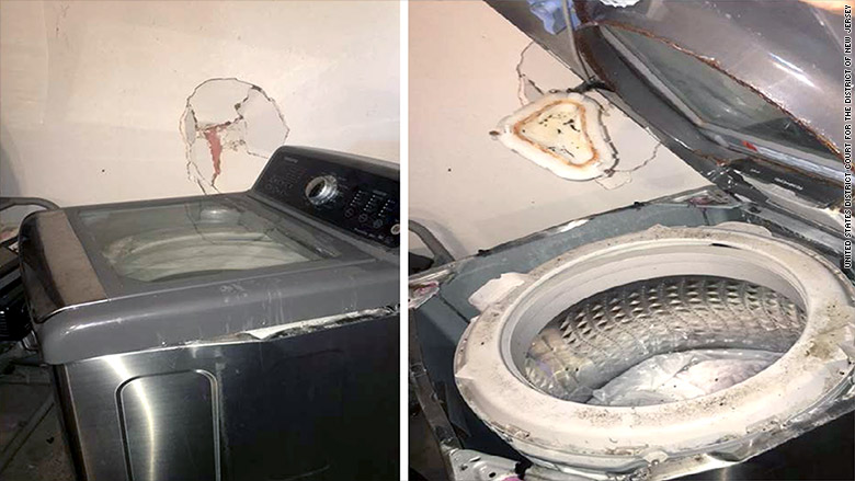 Class action lawyer for Samsung washing machine explosion injuries.
