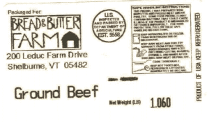 Bread and Butter Farm Ground Beef Recall