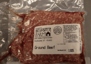 Vermont Livestock Slaughter & Processing Ground Beef