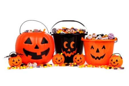 Halloween Jack o Lantern candy