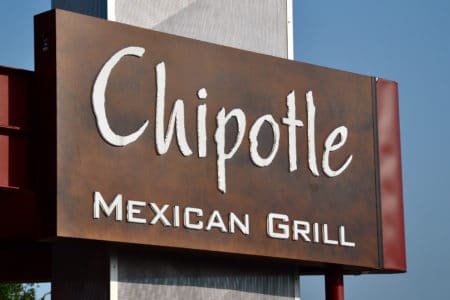Chipotle Mexican Grill sign