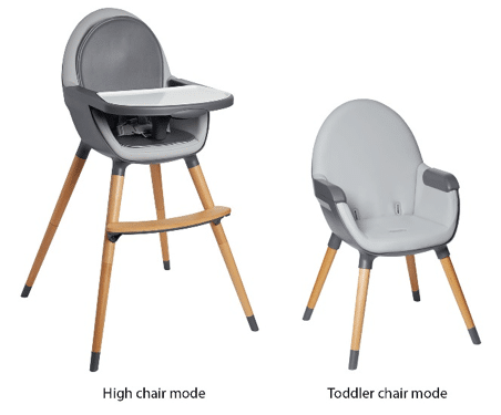 Tuo Convertible High Chairs Recalled for Injury Hazard