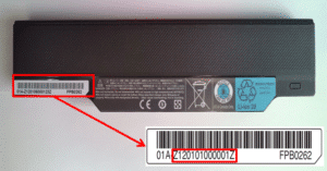 Fujitsu recall Battery pack serial number