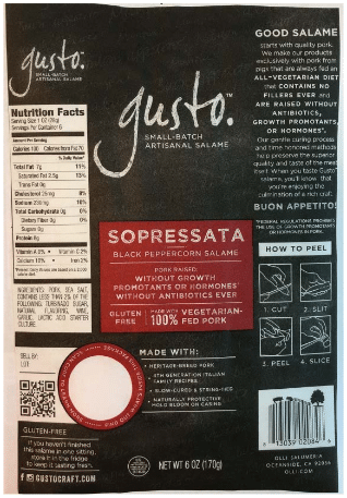 Gusto, Olli Salami Recalled for Listeria Risk 3