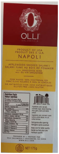 Gusto, Olli Salami Recalled for Listeria Risk