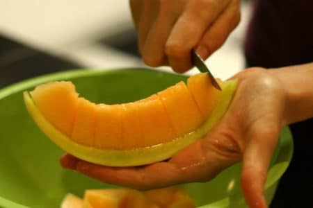 Fresh cut melon