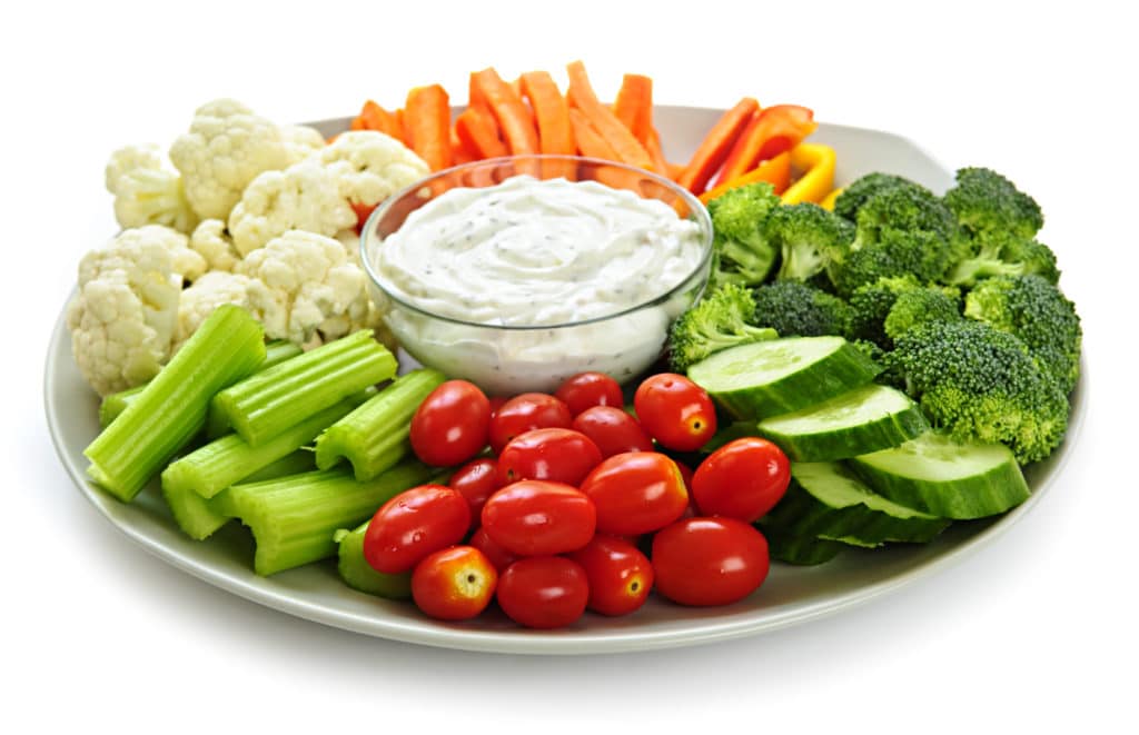 Fresh vegetable platter