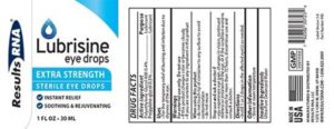 Lubrisine Eye Drops Recalled for Infection Risk