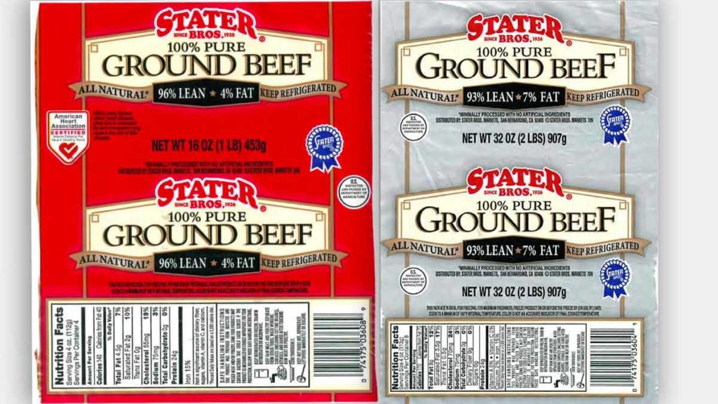 Stater Bros. Recalls Ground Beef After Deadly Salmonella Outbreak