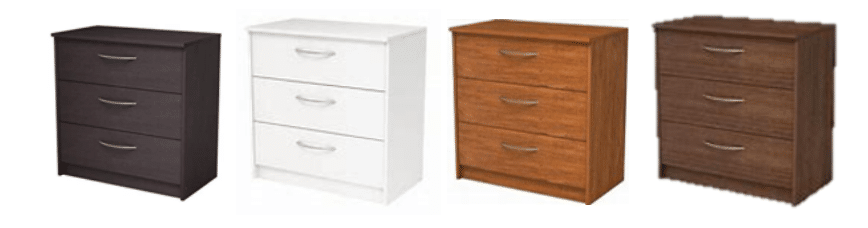 Homestar Recalls Finch 3-Drawer Dressers for Tip-Over Hazard