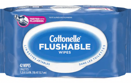 Cottonelle Flushable Wipes Recalled for Infection Risk