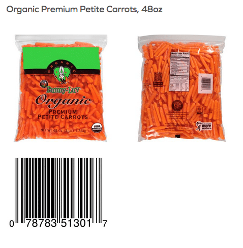 Bunny-Luv Organic Premium Petite Carrot Recall