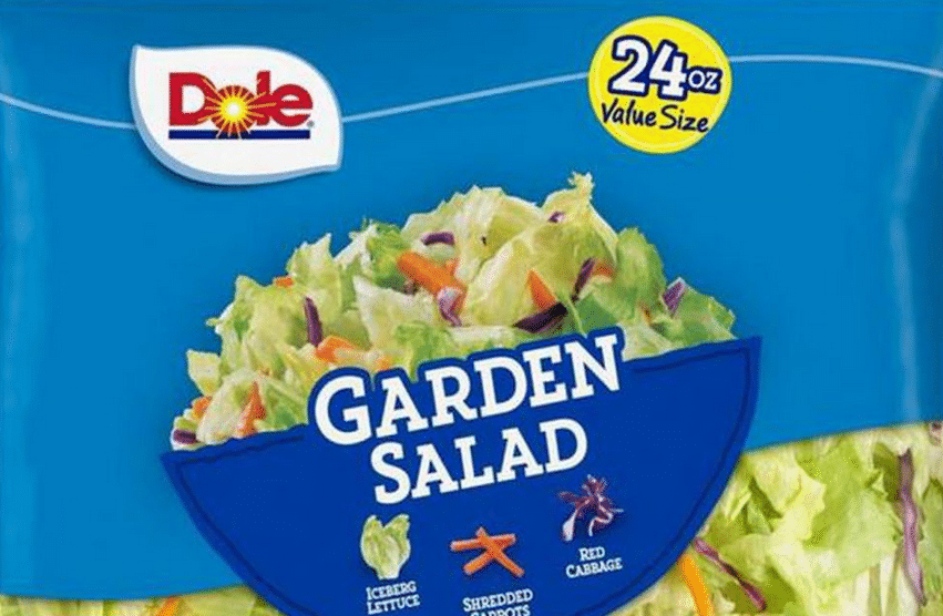 Dole Recalls Garden Salads in 10 States for Listeria Risk