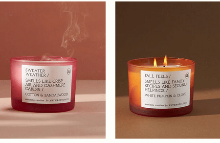 Anecdote Candles Sold at Anthropologie Recalled for Fire Hazard