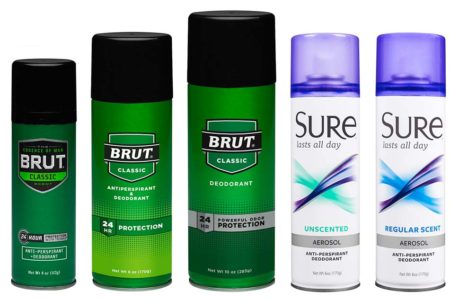 Brut, Sure Deodorant Sprays Recalled for Toxic Benzene