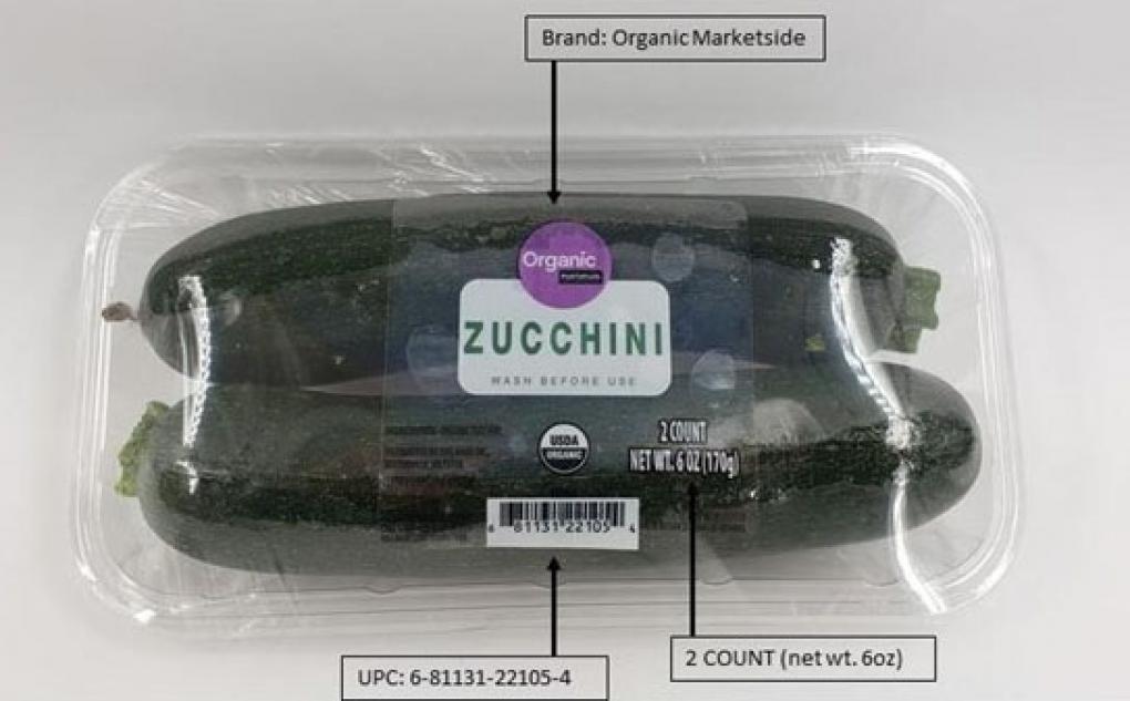 Walmart Pulls Organic Zucchini in 18 States For Salmonella Risk