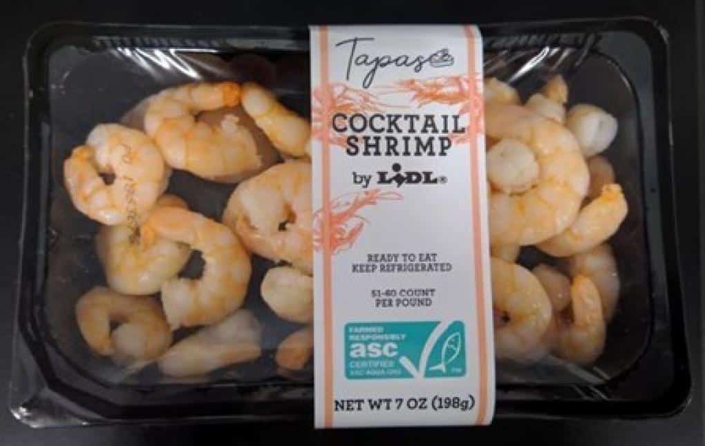 Lidl Recalls Cocktail Shrimp for Risk of Listeria Infections