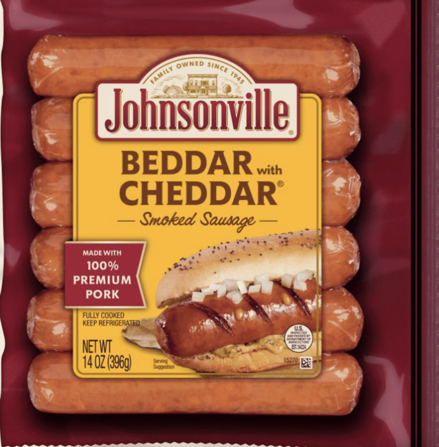 Johnsonville Recalls 42,000 Pounds of Cheddar Sausages