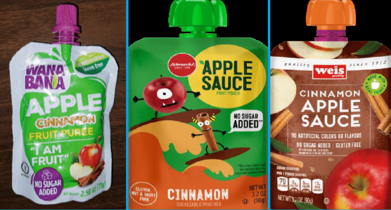 Extremely High Lead Levels Found in Applesauce Pouches