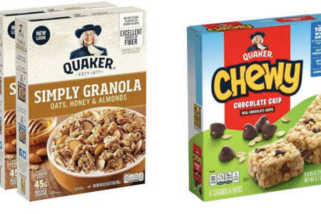 Quaker Oats Recalls Chewy Bars and Granola for Salmonella Risk