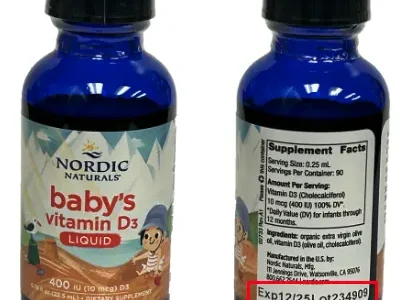 Baby Vitamin D3 Drops Recalled for Health Risk