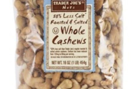 Trader Joe's 50% Less Sodium Cashews Recalled for Salmonella Risk