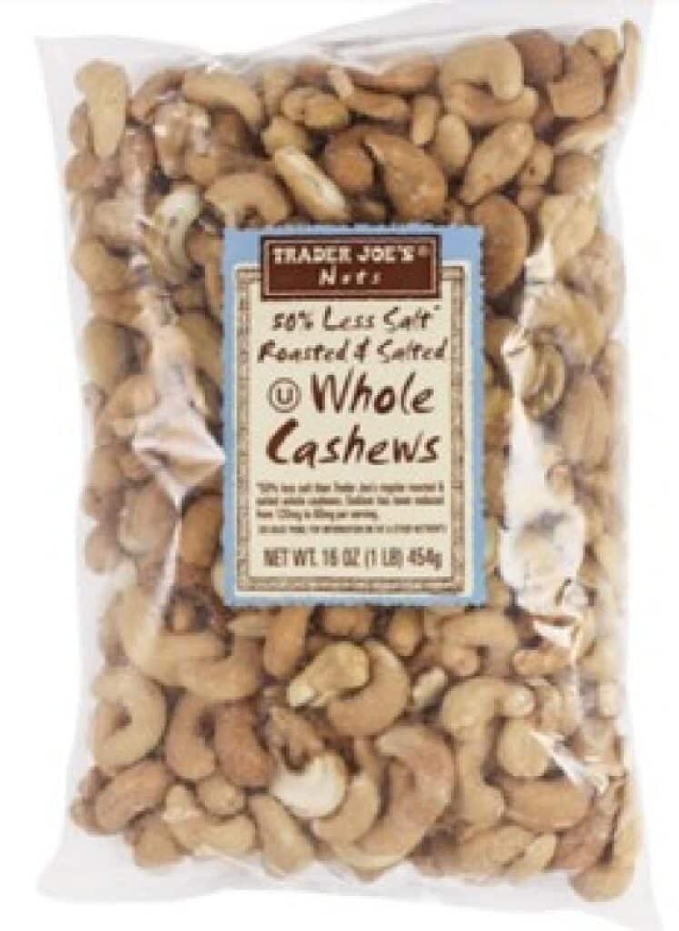 Trader Joe's 50% Less Sodium Cashews Recalled for Salmonella Risk