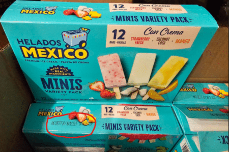 Helados Mexico Ice Cream Recalled for Salmonella Risk