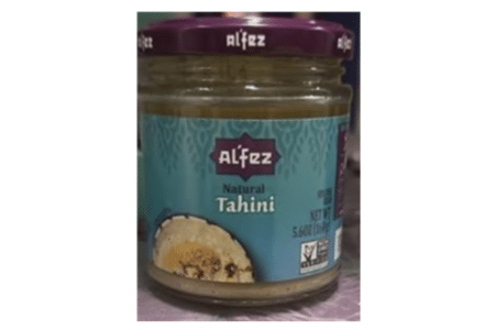 Al'Fez Natural Tahini Recalled for Salmonella Illness Risk